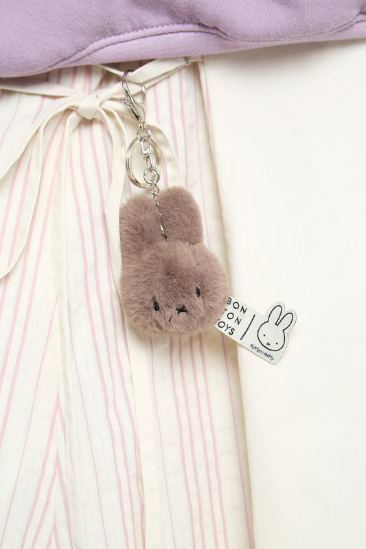 Miffy Faux Fur Plushy Keychain