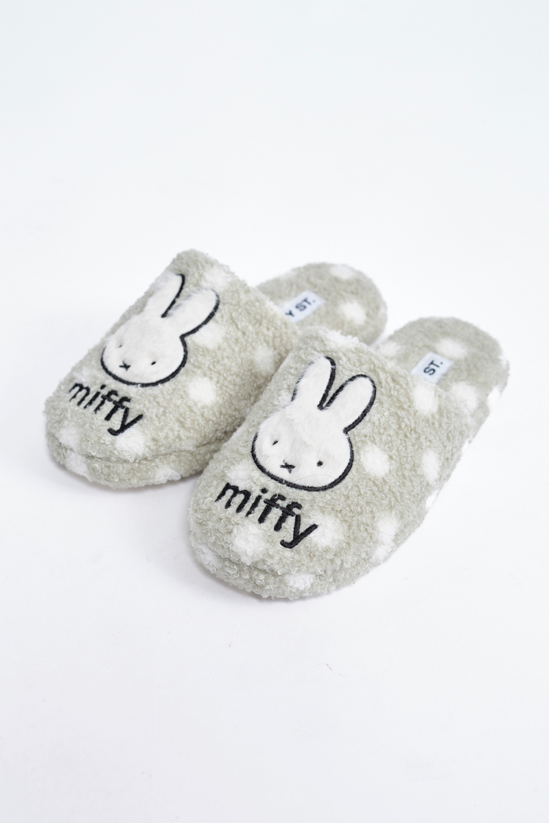 Miffy x Daisy St. Miffy Polka Dot Slippers