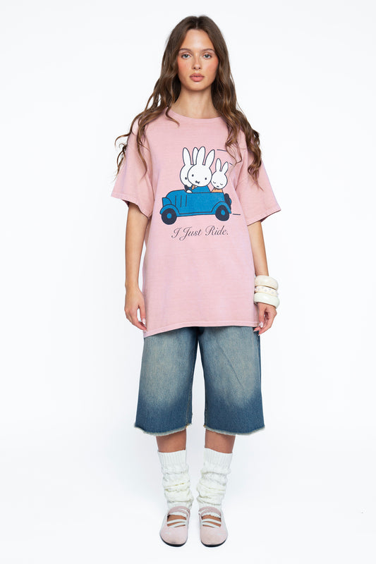 Miffy x Daisy St. I Just Ride Oversized Tee