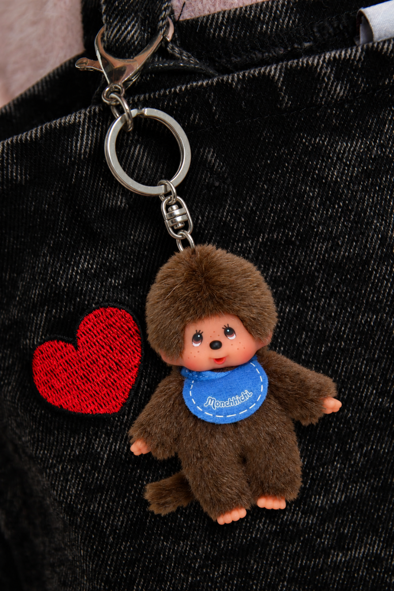 Monchhichi Blue Keychain