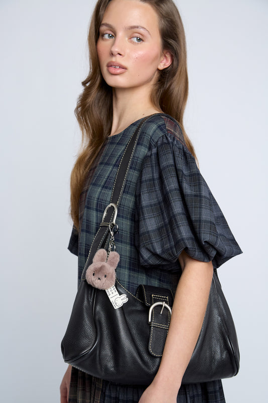 Miffy Faux Fur Plushy Keychain