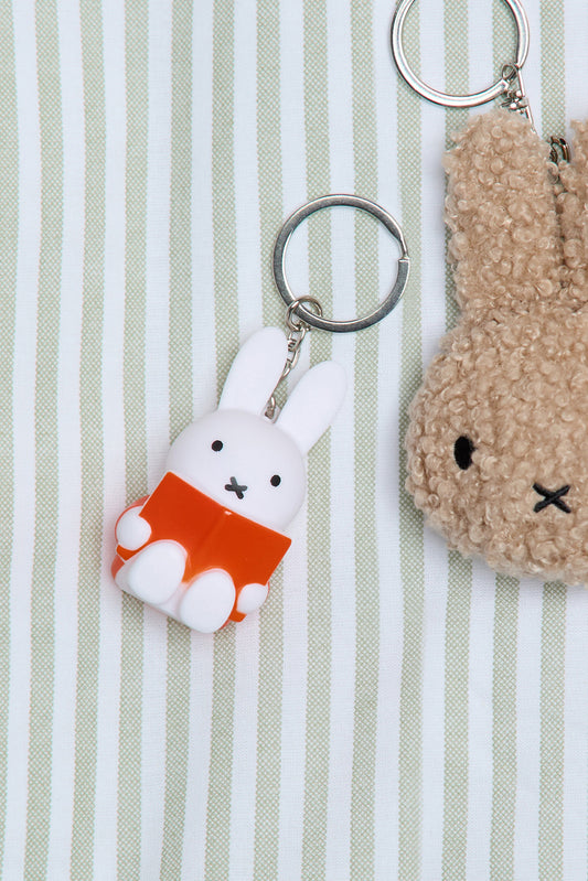 Miffy Reading Charm Keychain