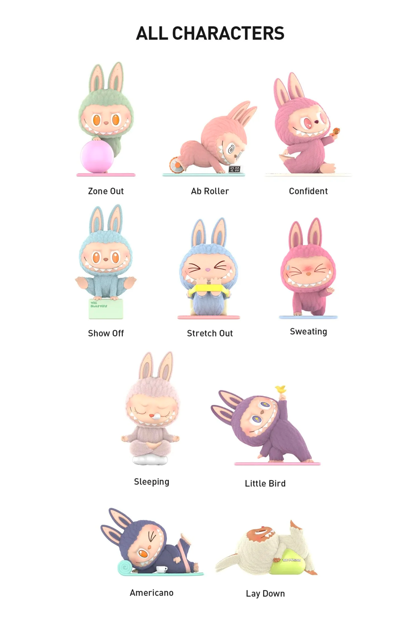 Pop Mart Labubu The Monsters 'Lazy Yoga' Figure Blind Box