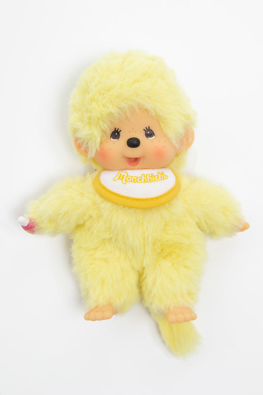 Monchhichi Yellow Beanie Plushie