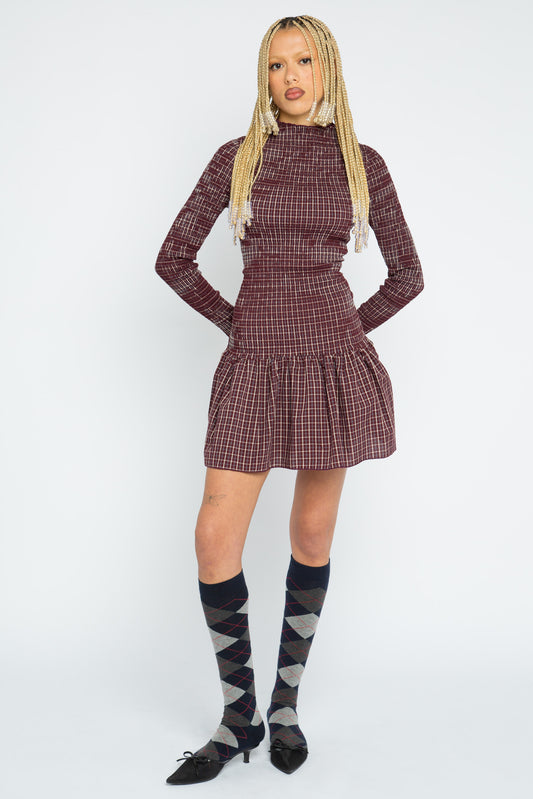 Eira Drop Waist Mini Dress