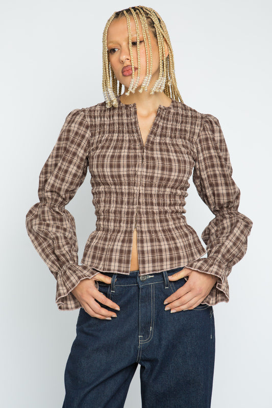 Lure Puff Long Sleeve Top