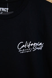 DSTRCT Relaxed T-Shirt with California Sunset Print