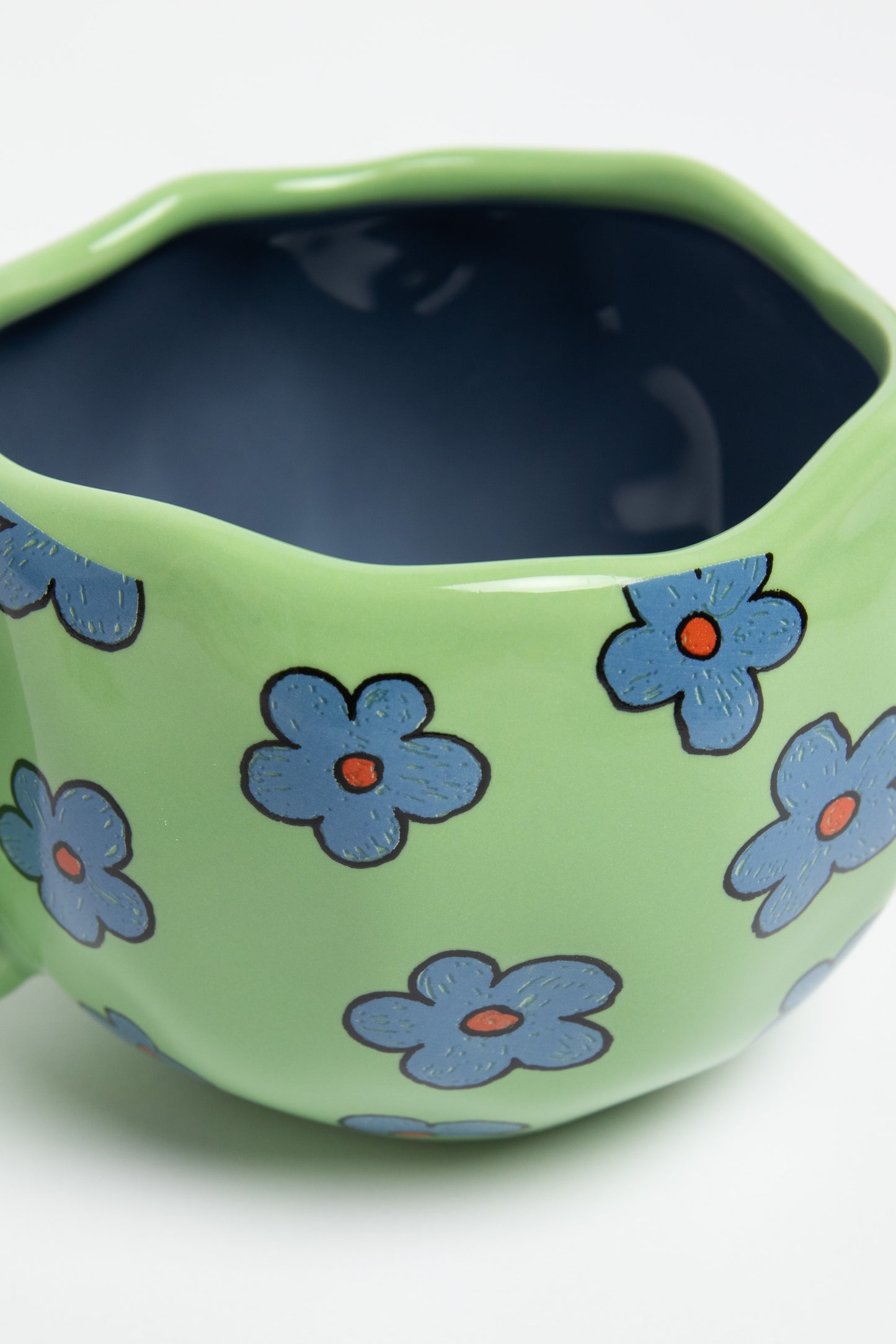 Flower Printed Wobbly Mug