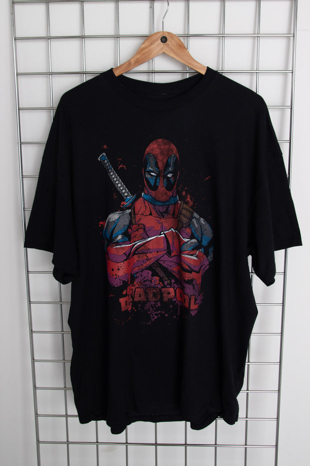 Daisy Street Licensed Relaxed T-Shirt With Deadpool Print