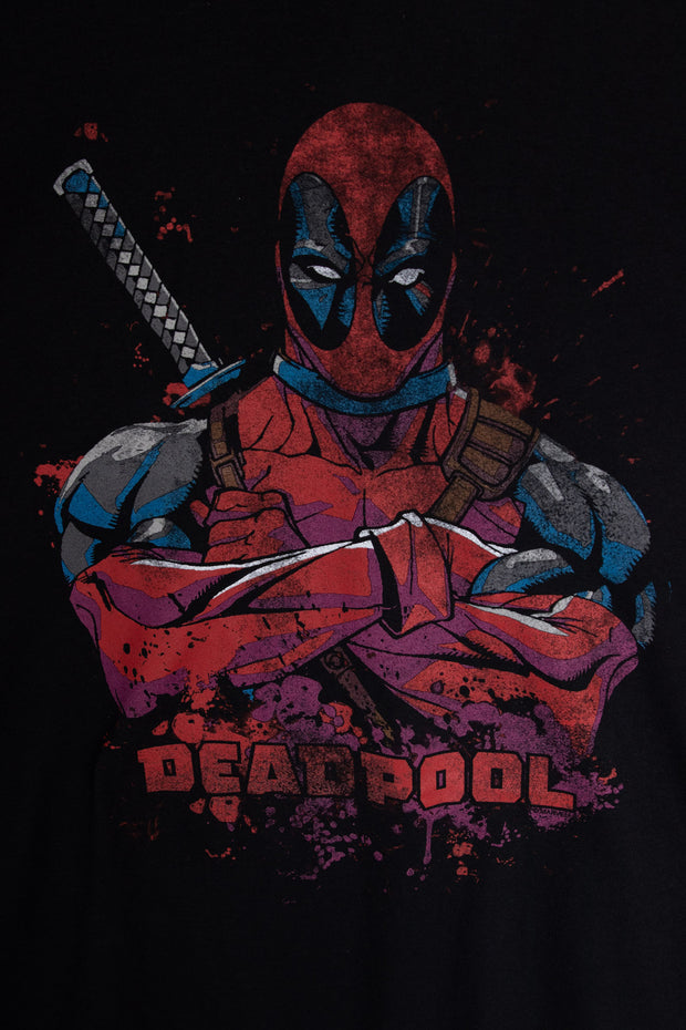 Daisy Street Licensed Relaxed T-Shirt With Deadpool Print