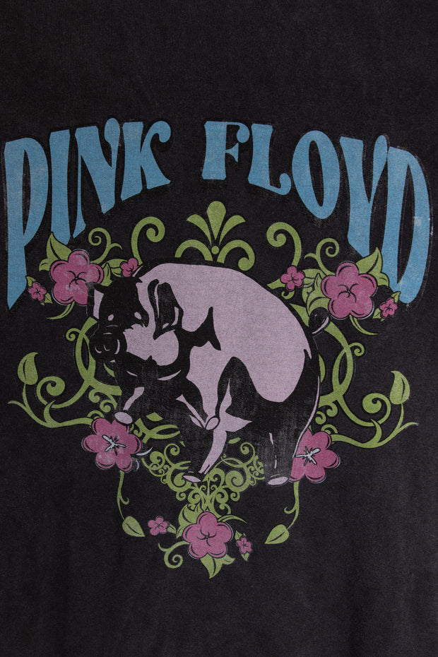 Daisy Street Licensed Relaxed T-Shirt With Pink Floyd Floral Print