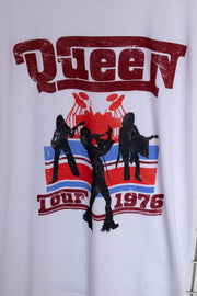 Daisy Street Licensed Relaxed T-Shirt With Queen Tour 1976 Print