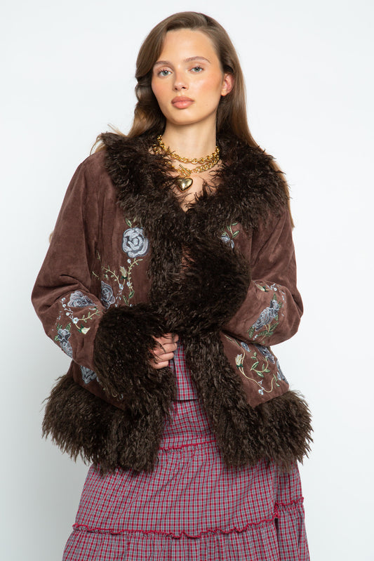 Chelsea Chocolate Penny Lane Crop Jacket