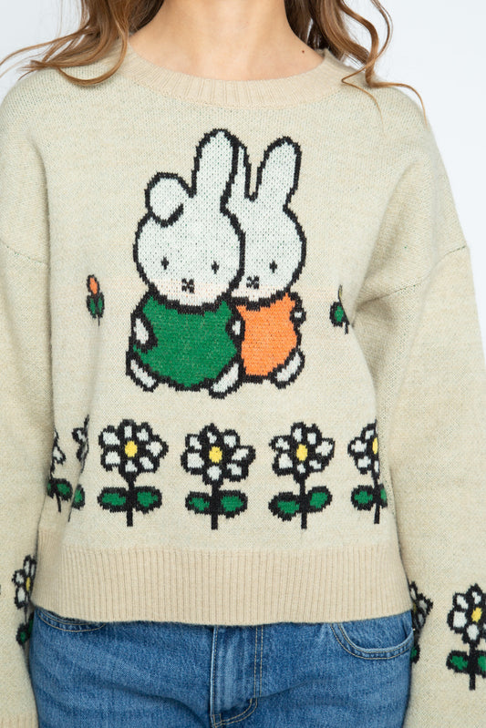 Miffy x Daisy St. Boxy Crew Neck Jumper