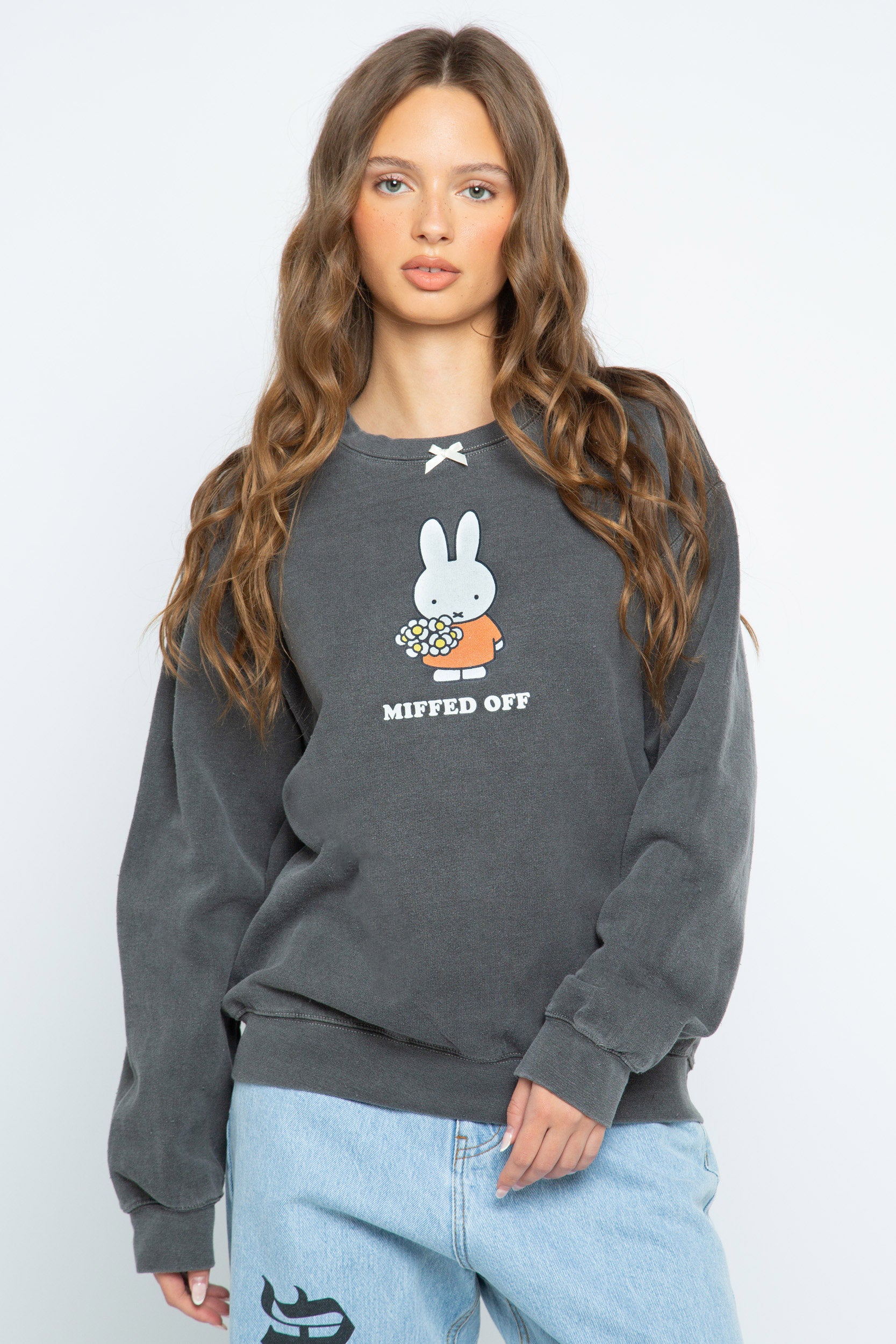 Miffy x Daisy St. Miffed Off Sweat With Bow Detail – Daisy Street