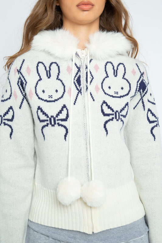 Miffy x Daisy St. Faux Fur Hoodie