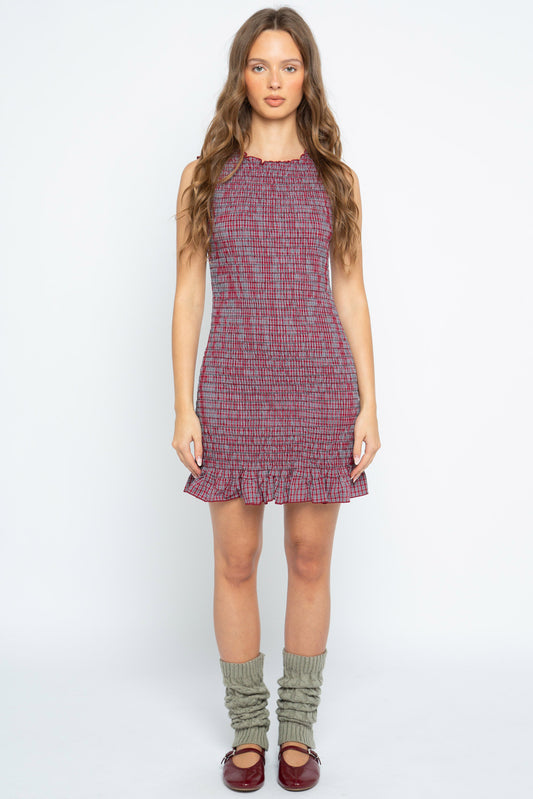 Kaya Shirred Mini Dress