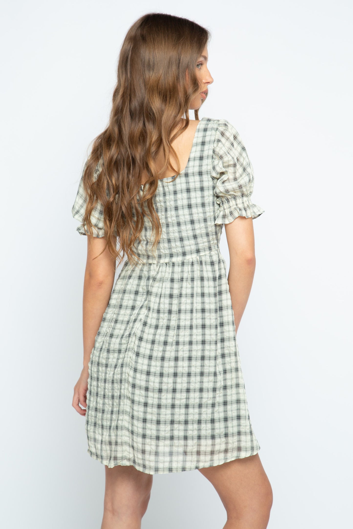 Lana Check Mini Dress