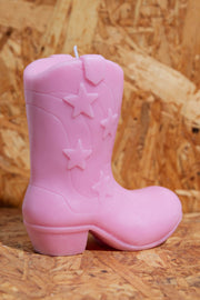 Daisy Street Cowboy Boot Candle
