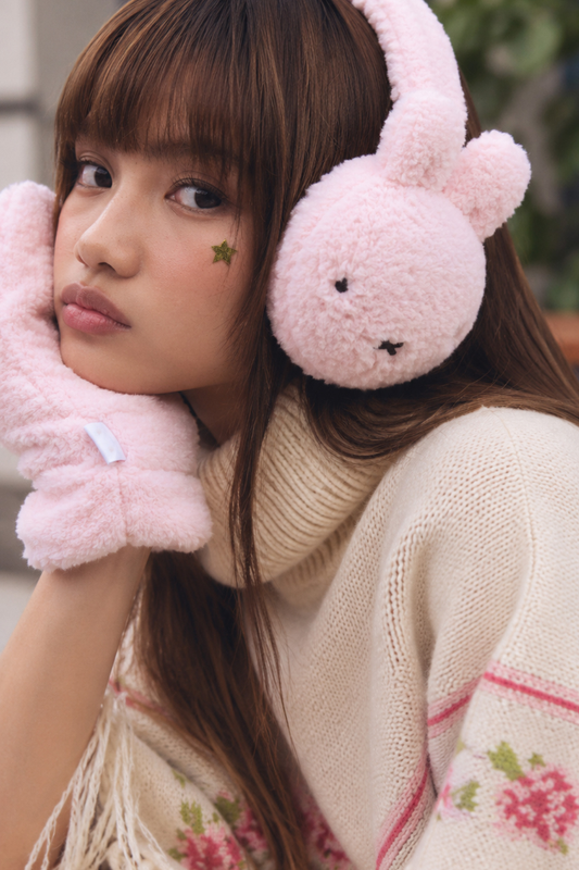 Miffy x Daisy St. Pink Miffy Ear Muffs