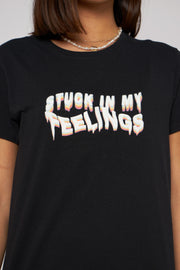 Daisy Street T-Shirt With 'Stuck In My Feelings' Slogan