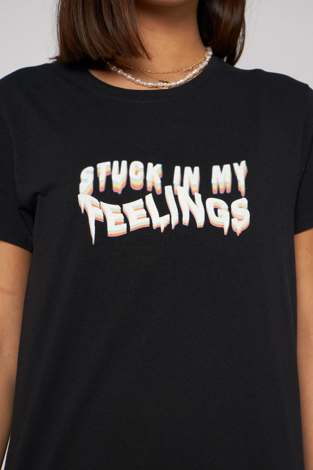 Daisy Street T-Shirt With 'Stuck In My Feelings' Slogan