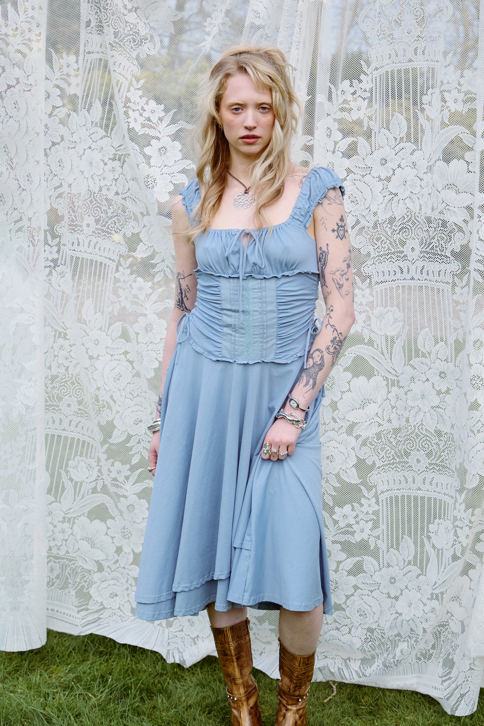 sachin and babi light blue dress Blue Evening Dresses