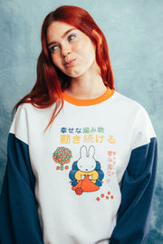 MIFFY X DAISY STREET SWEATER WITH PUFF PRINT GRAPHIC