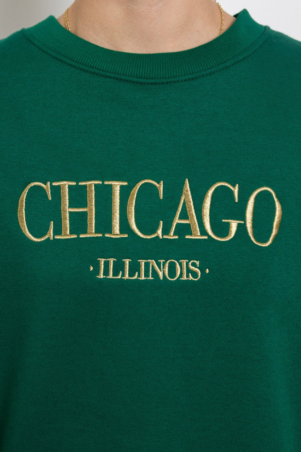 Daisy Street Chicago Embroidered Sweater