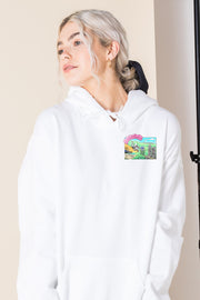 Daisy Street Oversize Hoodie with Hollywood Print
