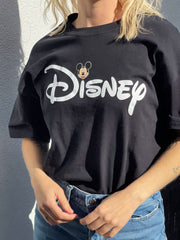 Daisy Street Relaxed T-Shirt with Disney Logo and Mickey Face Print