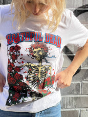 Daisy Street Relaxed T-Shirt with Grateful Dead Print