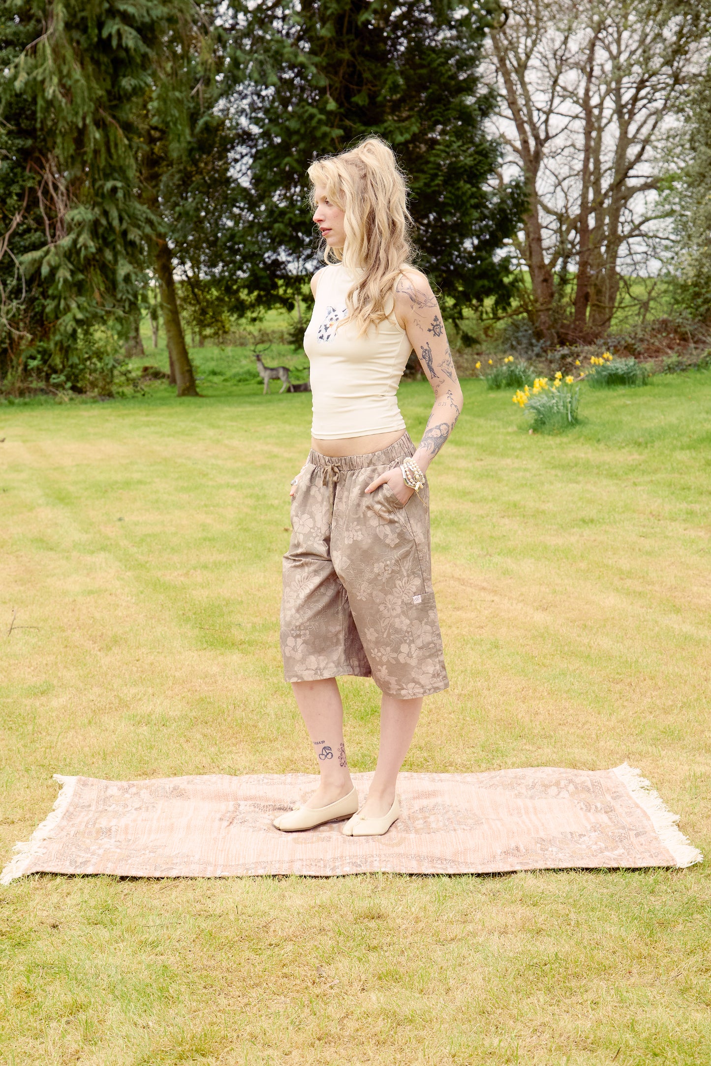 Hibiscus 2-in-1 Trousers & Shorts