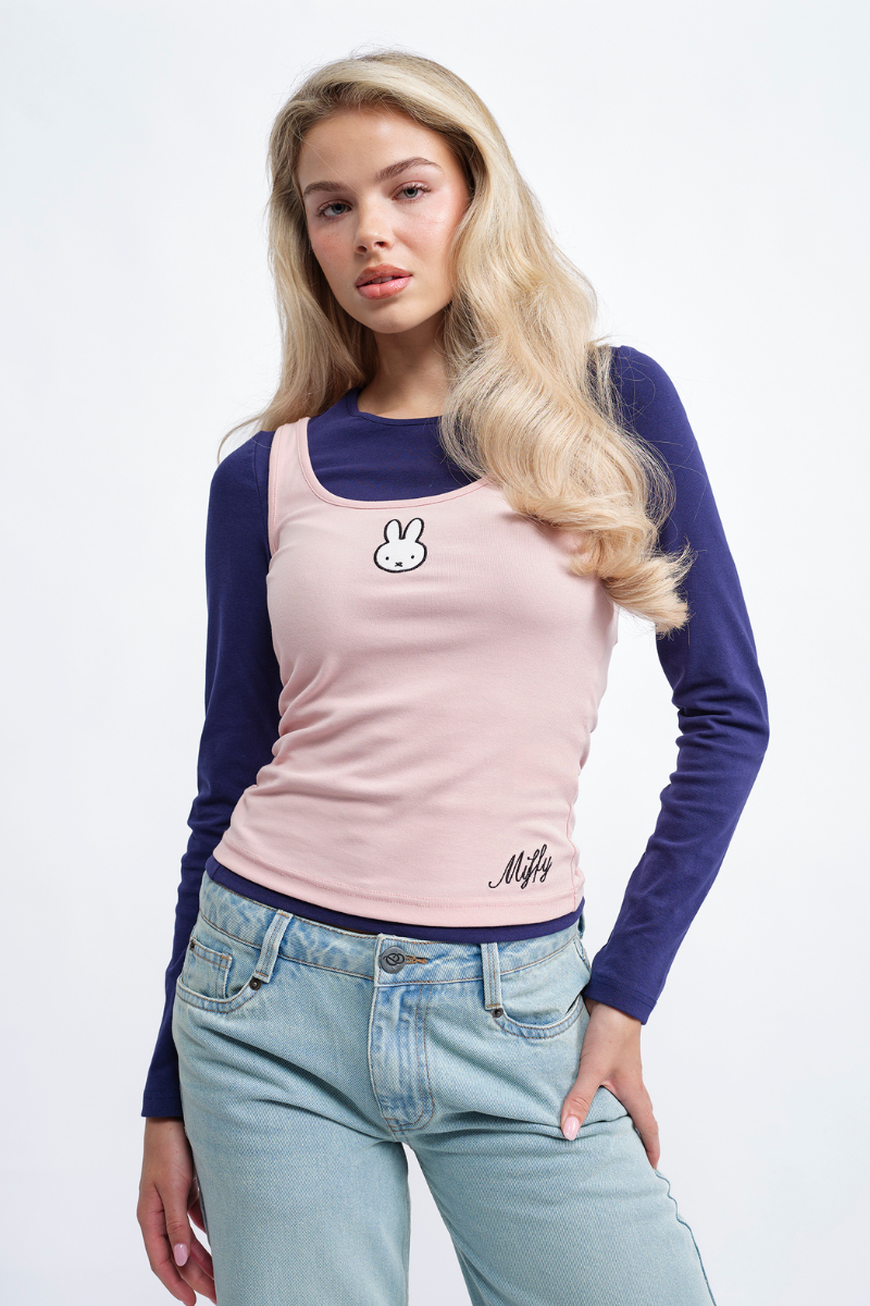 Miffy x Daisy St. Double Layer Top