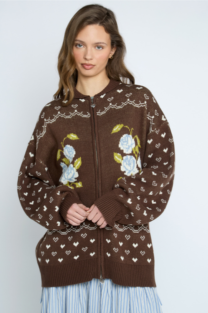 Rosette Cardigan