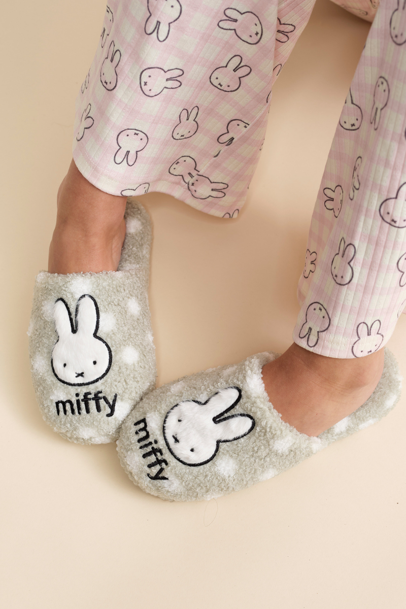 Miffy x Daisy St. Miffy Polka Dot Slippers