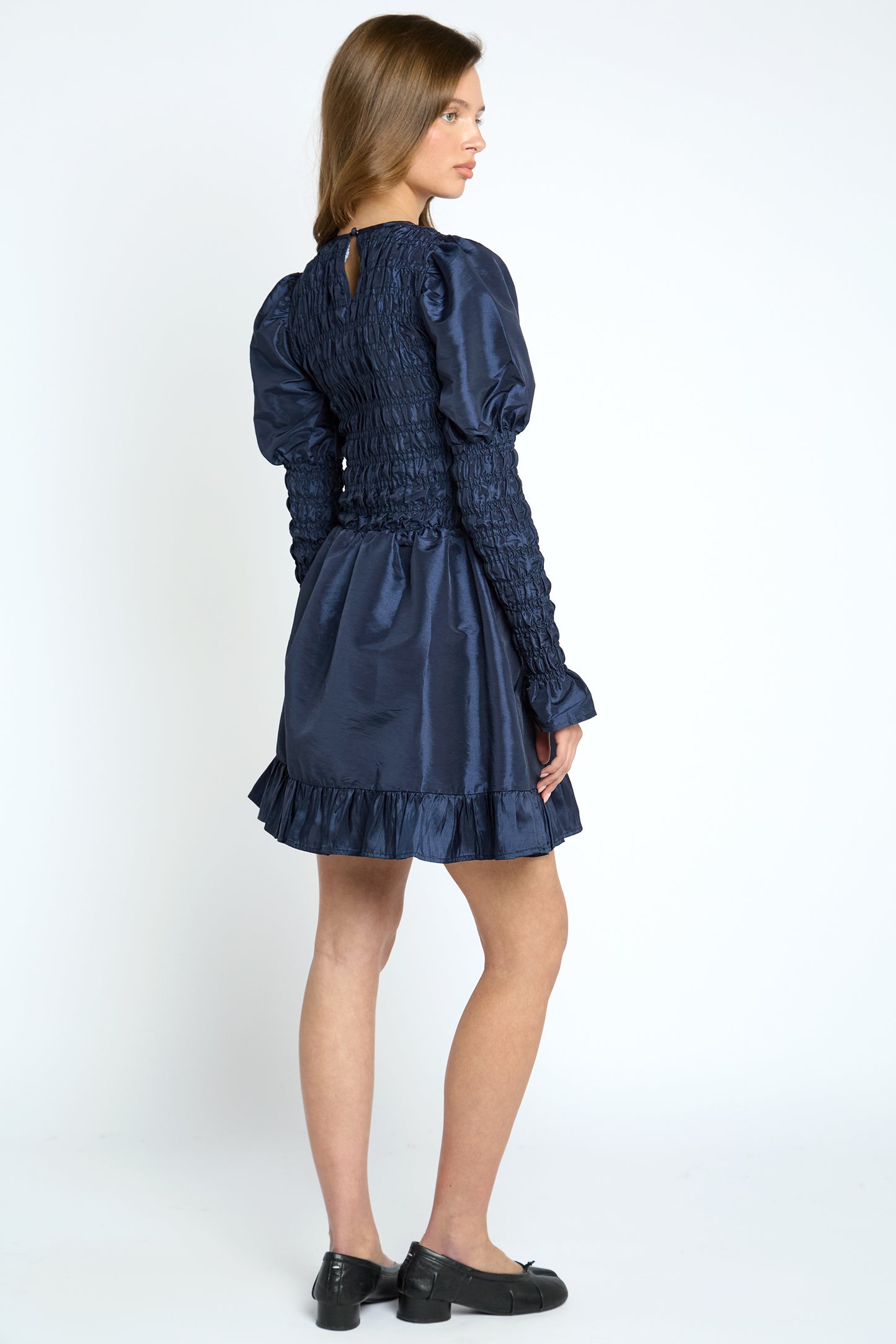 Thorn Shirred Mini Dress