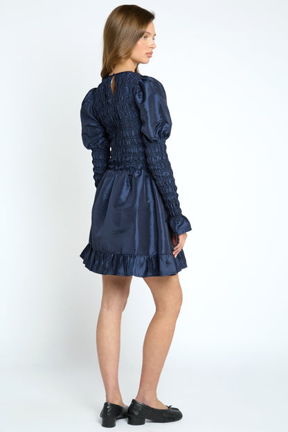 Thorn Shirred Mini Dress