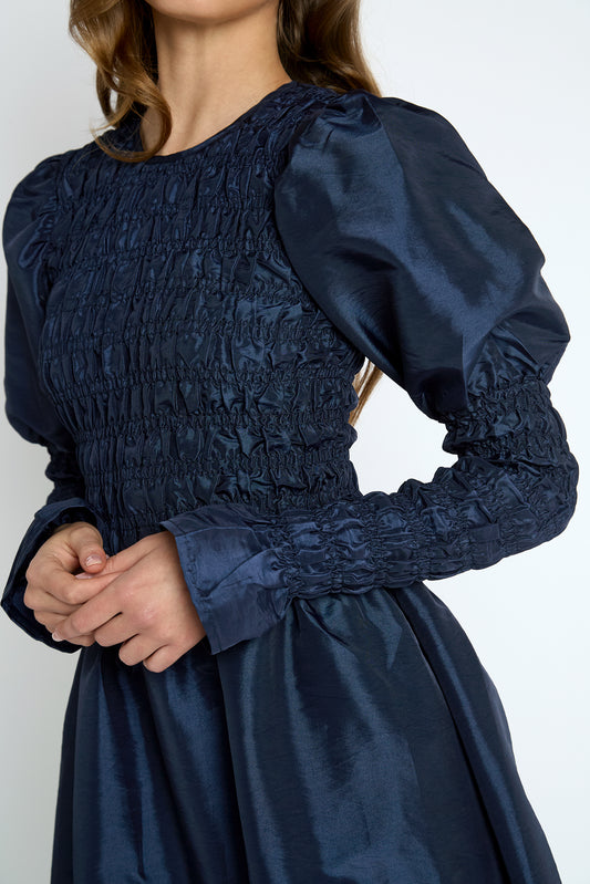 Thorn Shirred Mini Dress