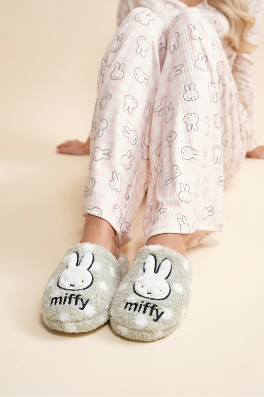 Miffy x Daisy St. Miffy Polka Dot Slippers