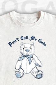 ANALOG HUG A BEAR DAY COLLECTION: DON'T CALL ME CUTE CROPPED T-SHIRT
