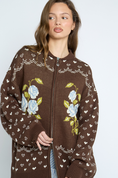 Rosette Cardigan