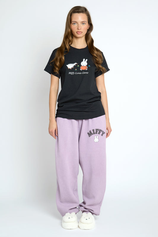 Miffy x Daisy St. Love Geese Black Tee
