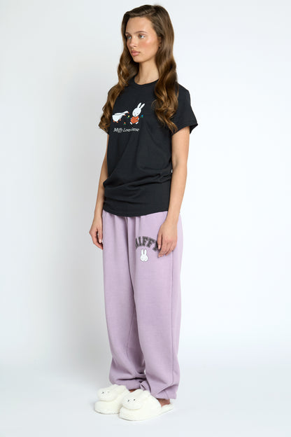 Miffy x Daisy St. Love Geese Black Tee