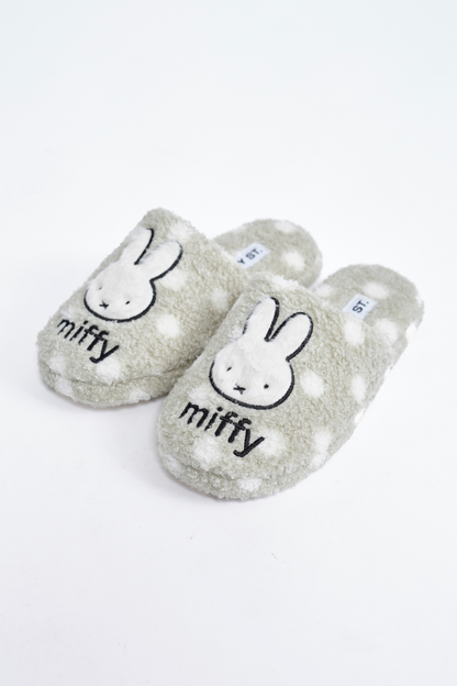 Miffy x Daisy St. Miffy Polka Dot Slippers