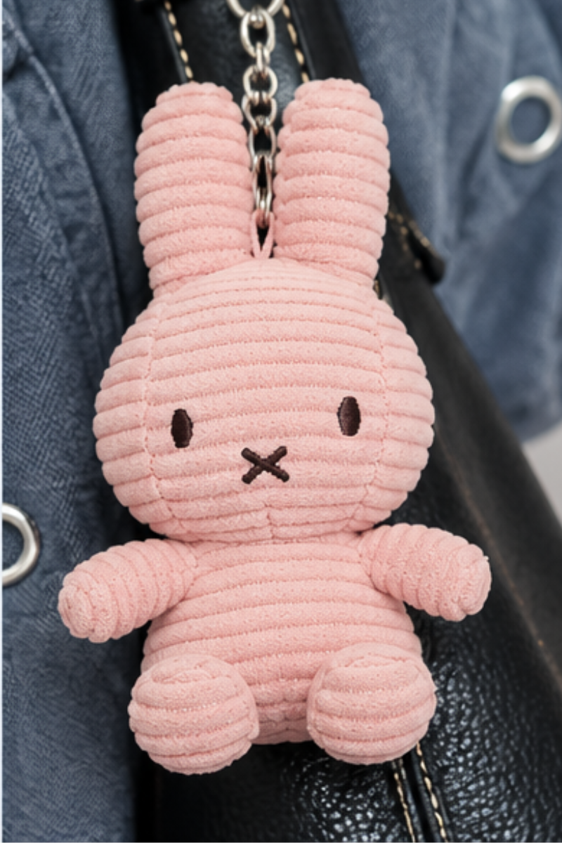 Miffy Pink Corduroy Keychain