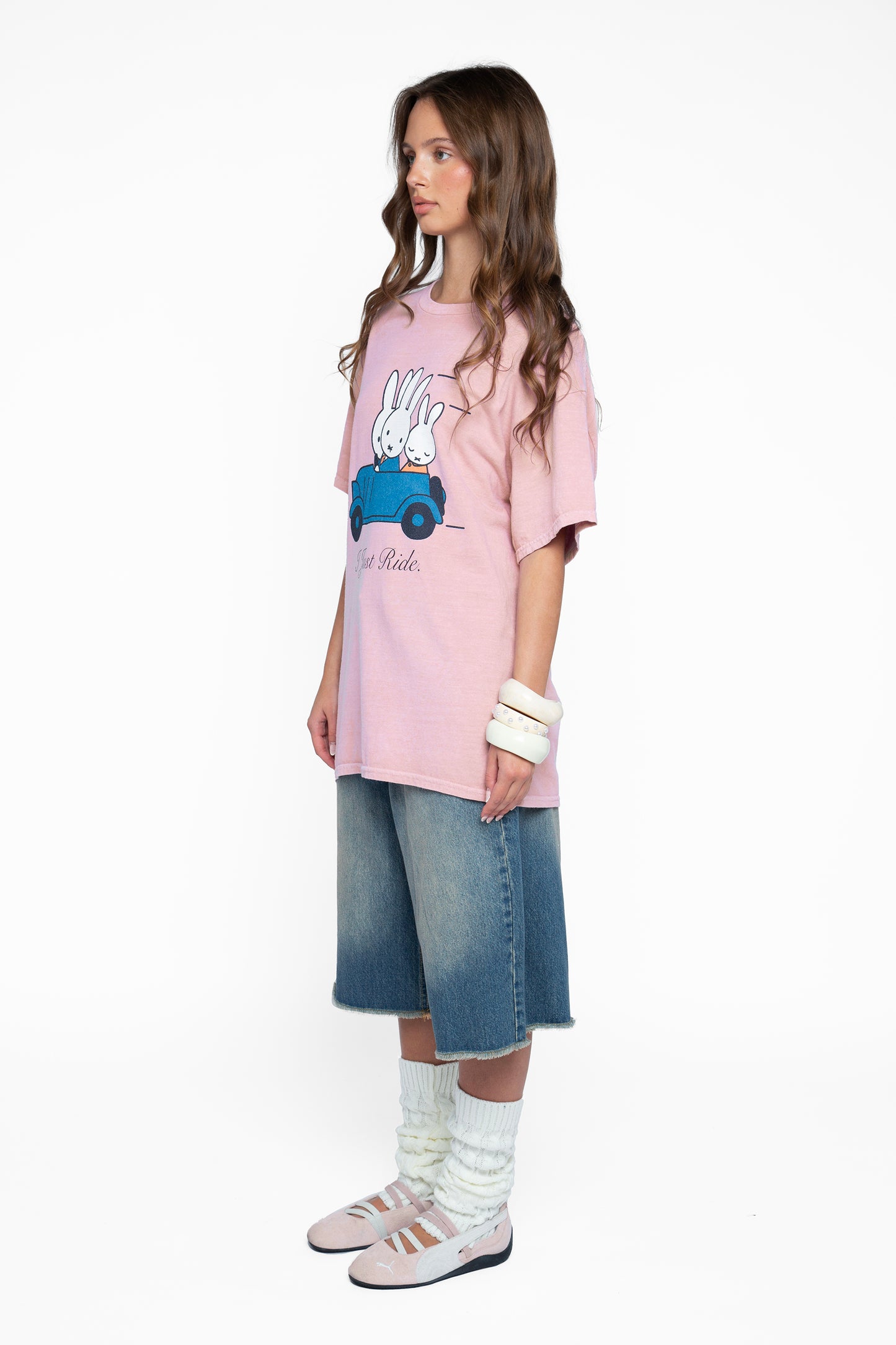 Miffy x Daisy St. I Just Ride Oversized Tee
