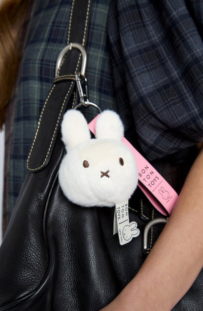 Miffy Plushy With Pink Strap Keychain