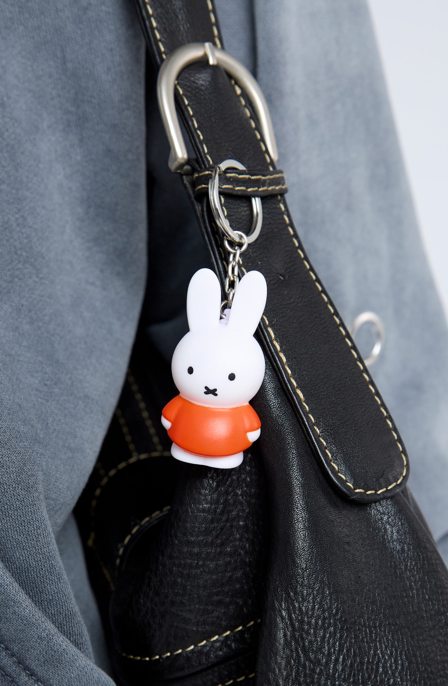 Miffy Orange Tee Charm Keychain