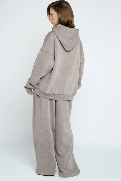 Button Heart Grey Jogger